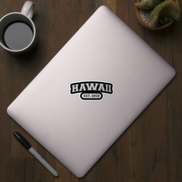 Classic College-Style Hawaii 1959 Distressed University Font by Webdango